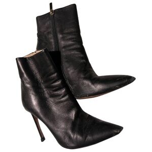 Bruno Magli stiletto heel booties black